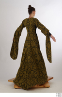  Photos Woman in Historical Dress 26 16th century Historical Clothing a poses whole body yellow dress 0006.jpg